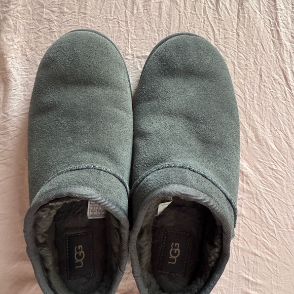 UGG Charcoal Suede Classic Slipper - Picture 2 of 7